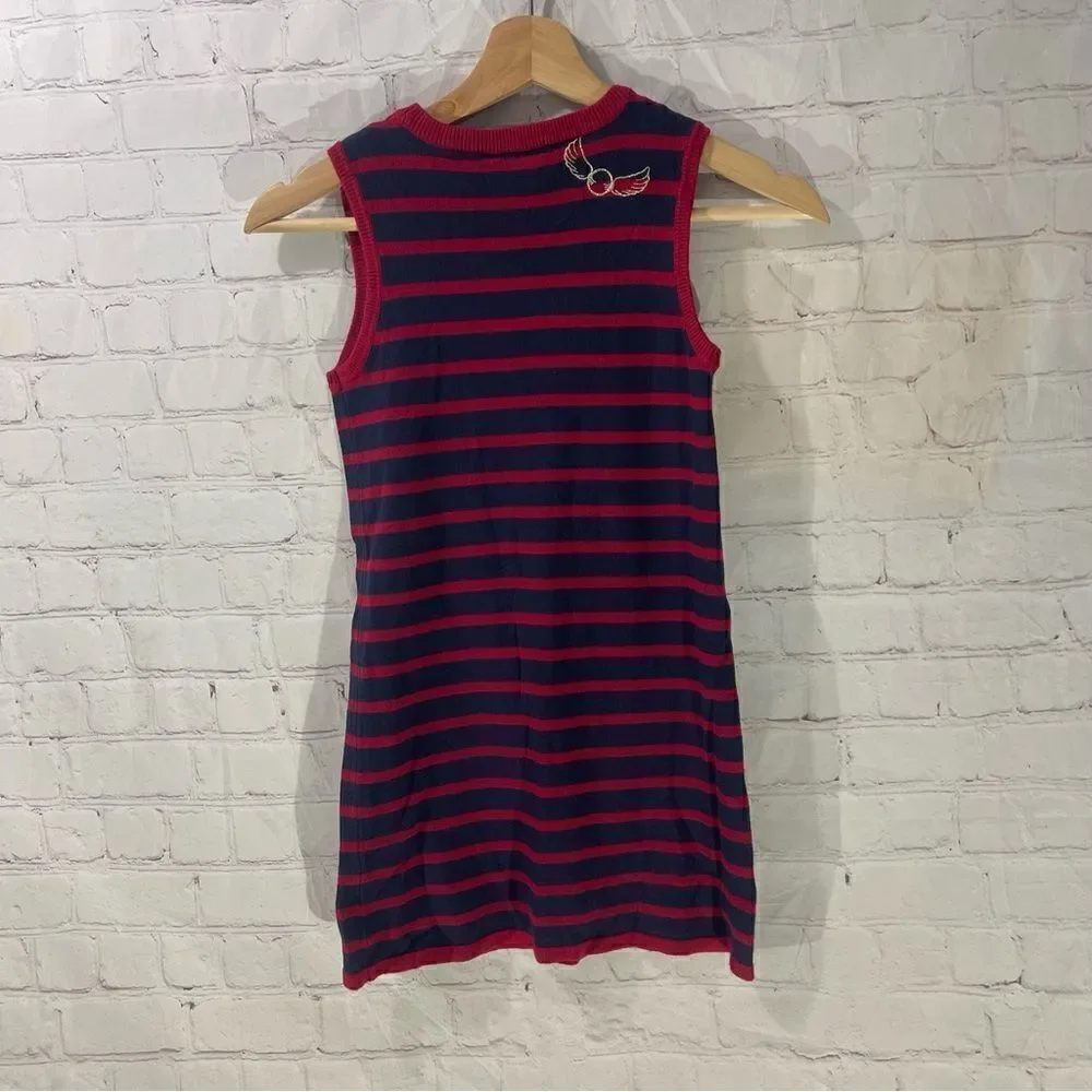 Harry Potter Red and Blue Striped Sweater Dress Girl's Size 10/12 Medium